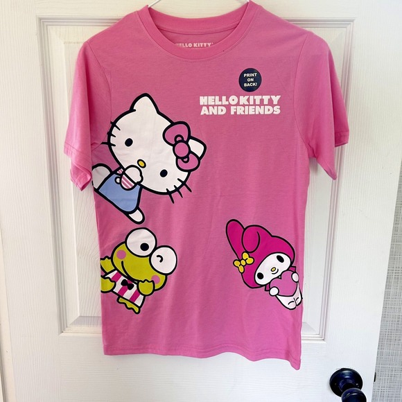 Sanrio Other - Hello Kitty Girls Pink Short‎ Sleeve T-shirt Size Large Youth Graphics NWOT BxK